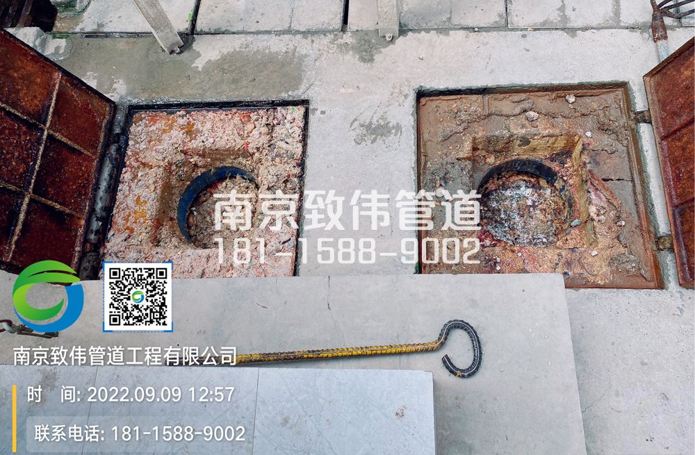 高淳区工地食堂隔油池油污清理施工现场